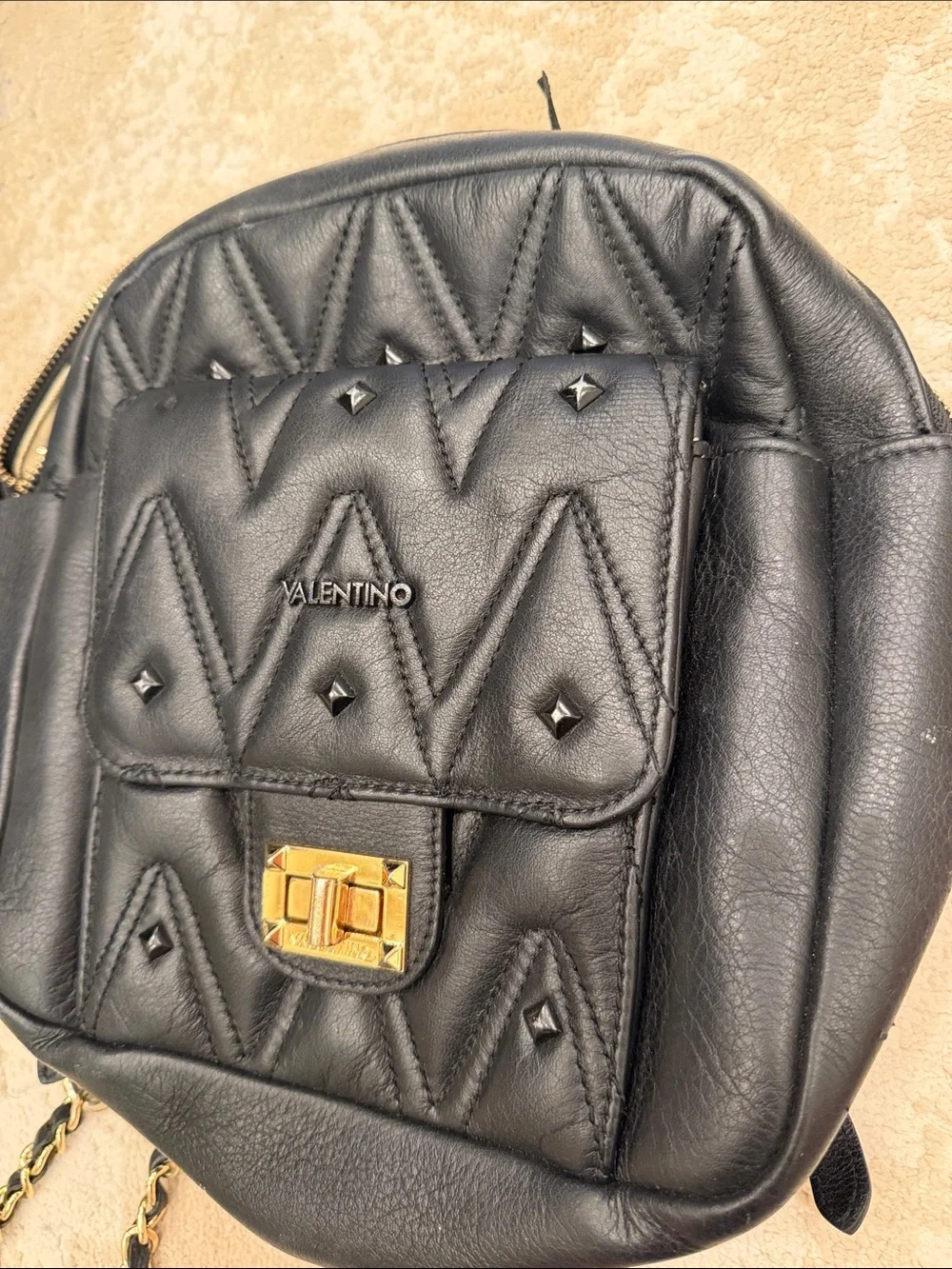 Valentino Studded Convertible Backpack